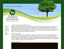 Tablet Screenshot of advancedcounselingsolutions.com